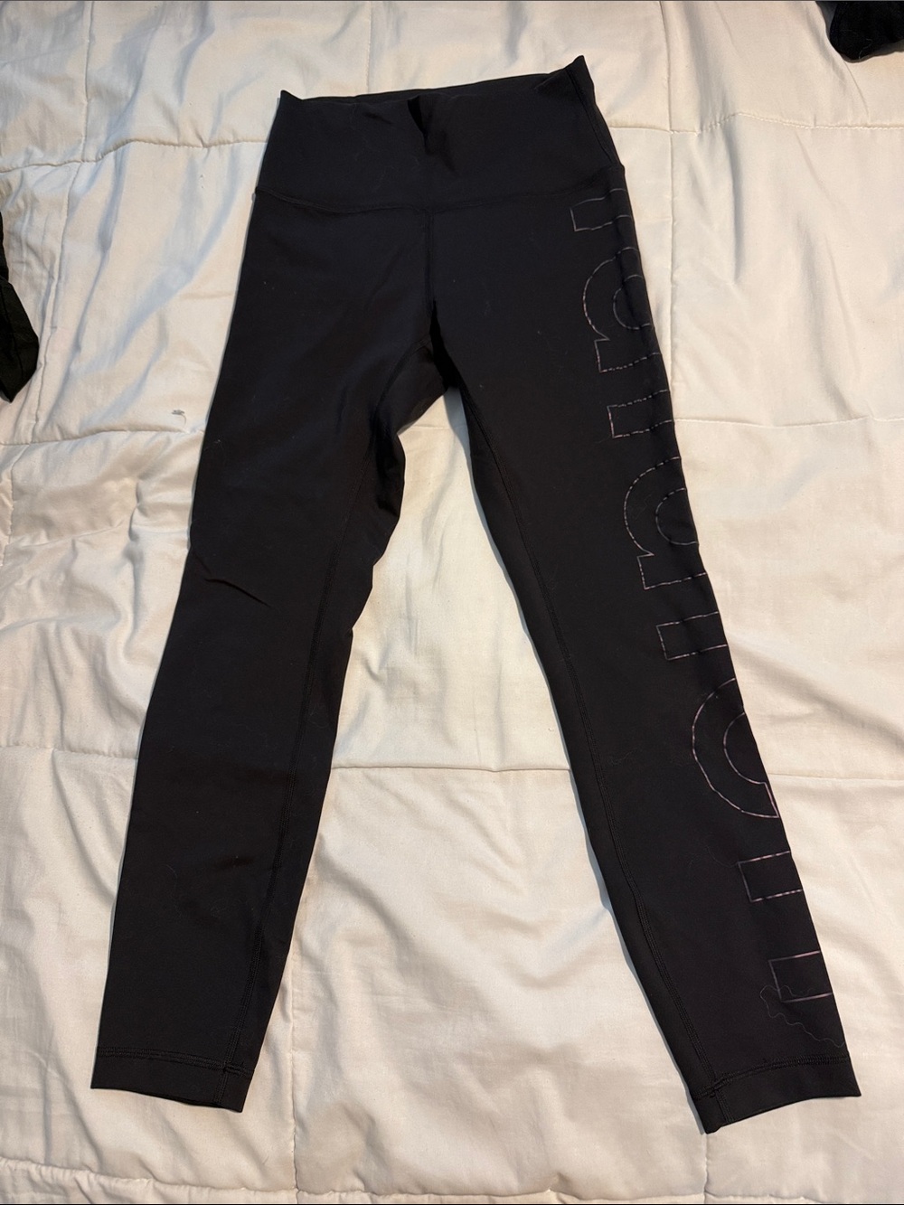 lululemon athletica Black High-Rise Logo Leggings
